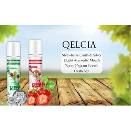 Qelica Set Of 2 Strawberry Crush & Silver Elachi Fresh Breath Spray-10g Each-image-43