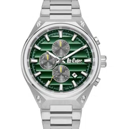 Lee Cooper Men Brass Dial & Stainless Steel Bracelet Style Straps Analogue Multi Function Watch LC08026.370-38