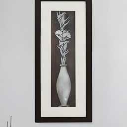 SHREE KALA HOME DECOR Brown & White Synthetic Wood Floral and Botanical Wall Paintings-image-76