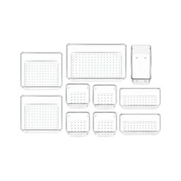 RUBOXA Transparent 10 Pieces Drawer Organisers-image-42