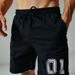 Mad Over Print Men Typography Printed Loose Fit Shorts-image-36