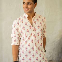 Shasak Men Ethnic Motifs Printed Mandarin Collar Kurta-image-46