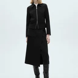 MANGO Women Buckle Detail Midi Skirt-picture-26