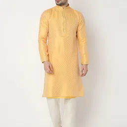 Ethnicity Men Woven Design Kurta with Pyjamas-image-80