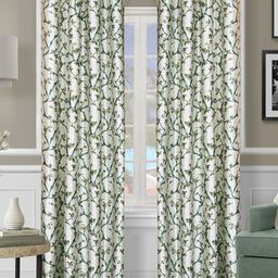 Myntra Elegant Homes Green & White 2 Pieces Floral Room Darkening Door Curtains-32