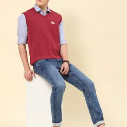Monte Carlo Men Woollen Sweater Vest-image-100