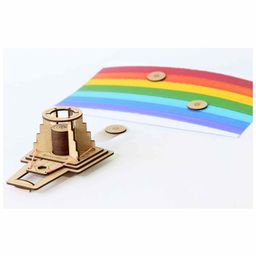 Funvention Disc Launcher DIY Shooting Game STEM Learning Toy - Multicolor image 3