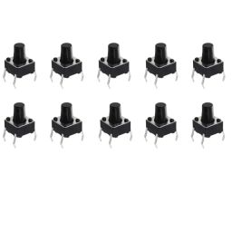 4-Pins DIP Momentary Square Tactile Push Button Switch 10 Pieces - 6x6x8mm-31