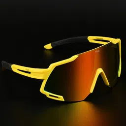 Irayz Unisex Sports Sunglasses with UV Protected Lens Bull Yellow 02-picture-12