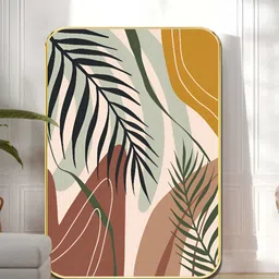Myntra Elegant Homes Cream-Coloured & Green 1 Piece Wood Floral and Botanical Wall Paintings-image-64