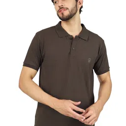 BLUEFICUS Men Dri-FIT Solid Round Neck Cotton T-shirt-image-60
