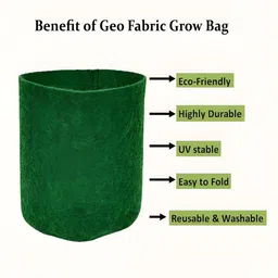 Gau Sudh Green Textured 500 Gsm Geo Fabric Grow Bag-picture-2