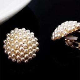 EL REGALO Pearls Studded Circular Shaped Studs-picture-27