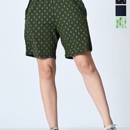 BAESD Women Printed High-Rise Shorts-image-56