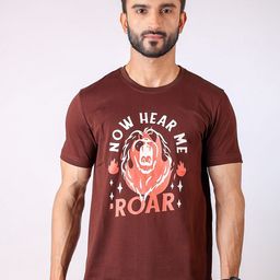 Loopers Typography Printed Round Neck Cotton T-shirt-image-81