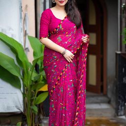 Moda Rapido Ethnic Motifs Printed Pure Georgette Saree-image-95