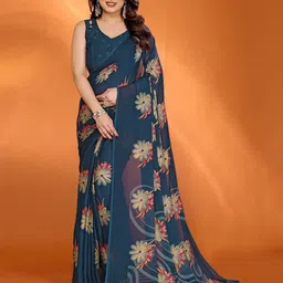 ROOP SUNDARI SAREES Floral Pure Silk Saree-image-95