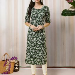 HERE&NOW Selection Of 2 Floral Printed Straight Kurtas-image-58