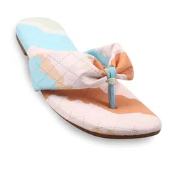 Bohekant Women Colourblocked Party T-Strap Flats-2