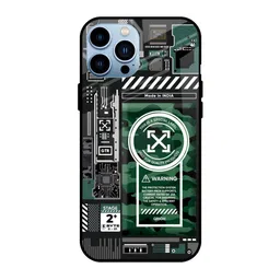QRIOH Typography Printed iPhone 13 Pro Back Case Mobile Accessories-image-3