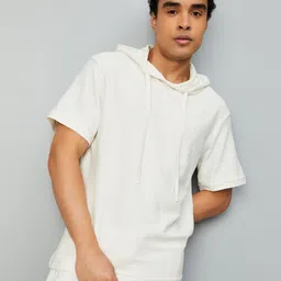 max Men Self Design Hooded T-shirt-image-32