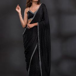 KALINI Beads and Stones Satin Saree-picture-14