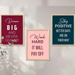 Motivational Wall Art With Frame Home Decor Wall Painting For Living Room Office Bedroom-image-65