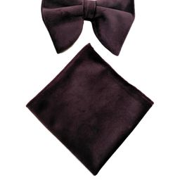 Velvet Oversized Bow Tie Pocket Square-image-20