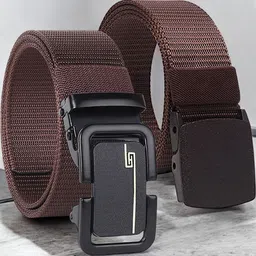 Metronaut Men Pack Of 2 TexturedBelt-image-74