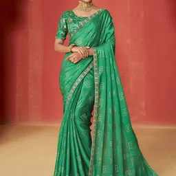 TIRA Bandhani Printed Embroidered Bandhani Saree-picture-43