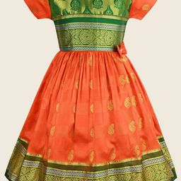 Wish Karo Ethnic Motifs Satin Fit & Flare Maxi Dress-image-78