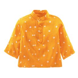 JAV CREATIONS Boys Bandhani Printed Cotton Kurta with Pyjama-image-21