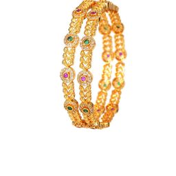 Anouk Set Of 2 Gold-Plated American Diamond Studded Bangles image 2