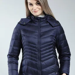 Monte Carlo Women Solid Hooded Puffer Jacket-image-65