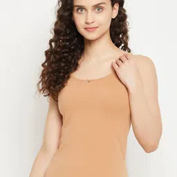Clovia Cotton Round Neck Camisole-image-71
