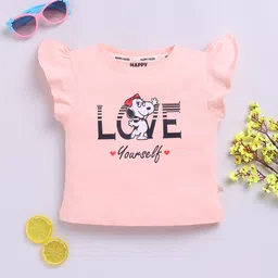 Happy Faces Girls Peanuts Printed Pure Cotton Top-picture-13