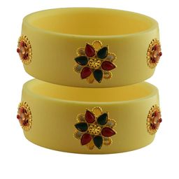 Vidhya Kangan Women Beige Bangle-13