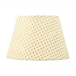 Lampenschirm India Block Beige Printed Cotton Frustum Shaped Lampshade-13