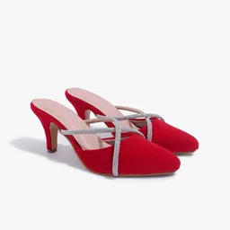 Carlton London Embellished Slim Heeled Mules-25