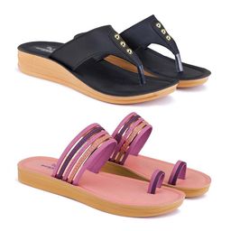 BERSACHE Women Open Toe Flats with Bows-image-90
