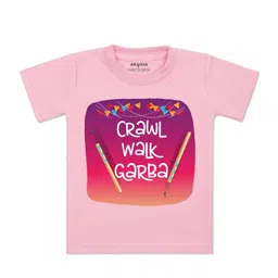 Arvesa Kids Typography Printed Round Neck Cotton T-shirt-picture-1