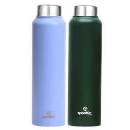Speedex Blue & Olive Green 2 Pieces Stainless Steel Water Bottle - 1000 ml Each-image-39