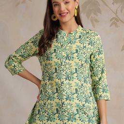 Anouk Rustic Women Floral Print Mandarin Collar Top-picture-6
