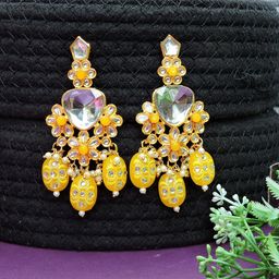 VATSALYA creation Gold-Plated Alloy Earrings-picture-1
