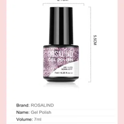 ROSALIND UV & LED Soak-Off Long-Lasting Gel Nail Polish 7 ml - Shade-S079 image 4