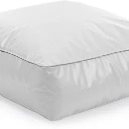style homez Large Classic Square Floor Cushion Bean Bag Footstool With Bean Filling image 2