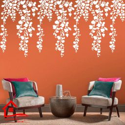 Them - Cherry Falling Leaf Design and Love Diy Painting (Size:- 24 x40 Inch) Suitable For Bedroom, Drawing Room & Office Decoration Modern Home Wall Arts Stencil-image-98