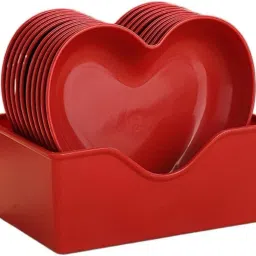 10PCS Heart Shape Mini Dipping Sauces,Dessert Dishes,Salad Plates,Appetizer Cake Dinner Plate-image-14