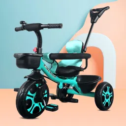 Thunder 2.0 Plug N Play Kids Tricycle: Equipped with Safety Guard Rail, 10 T (inch) Road Cycle-28