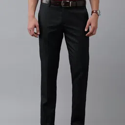 Arrow Men Checked Tailored Fit Formal Trousers-image-23